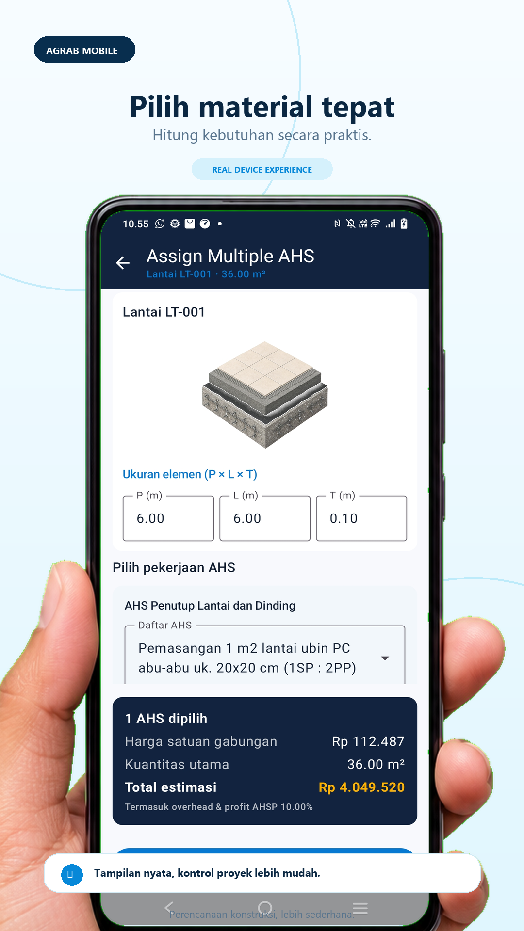 Material & AHS AGRAB Mobile