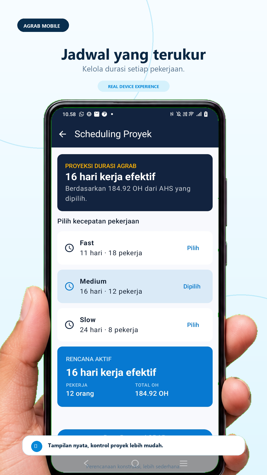 Jadwal Proyek AGRAB Mobile